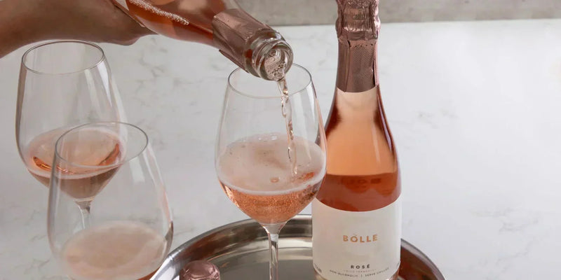 BOLLE Sparkling Rosé non-alcoholic wine 93 points Wine Enthusiast highest rated